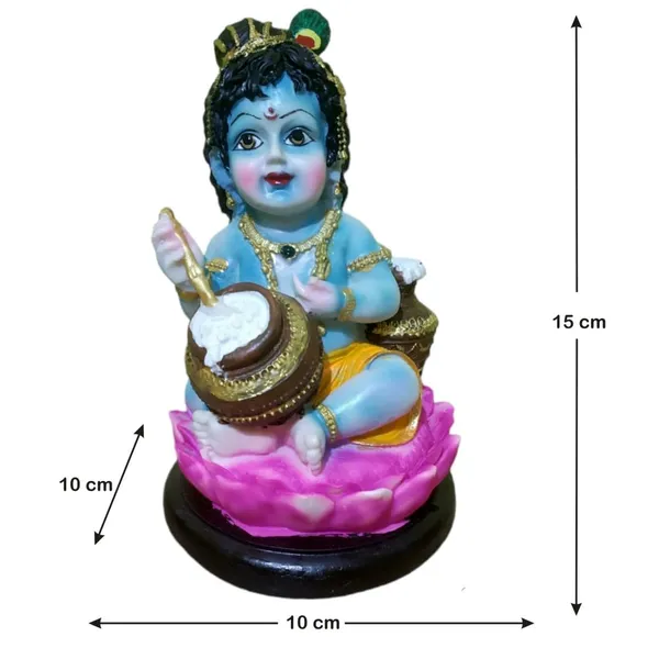 Multicolor_Krishna_Kanha_Makhan_Chor_Murti_Idol_Statue_Resin