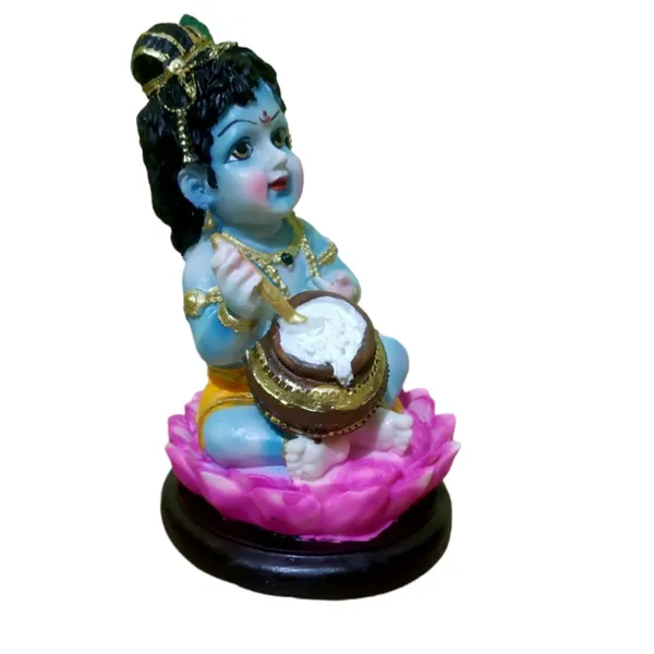 Multicolor_Krishna_Kanha_Makhan_Chor_Murti_Idol_Statue_Resin