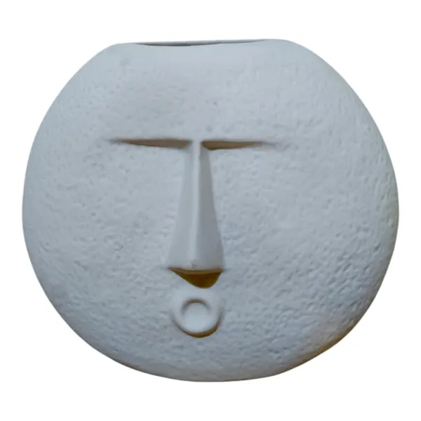 White_Flower_Pot_Vase_Decorative_Showpiece_Home_Office_Room_Decor_Ceramic_Pack_Of_2