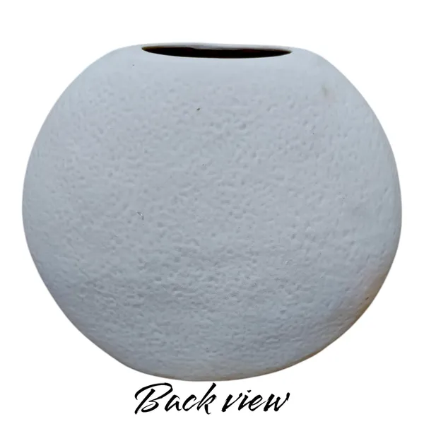 White_Flower_Pot_Vase_Decorative_Showpiece_Home_Office_Room_Decor_Ceramic_Pack_Of_2