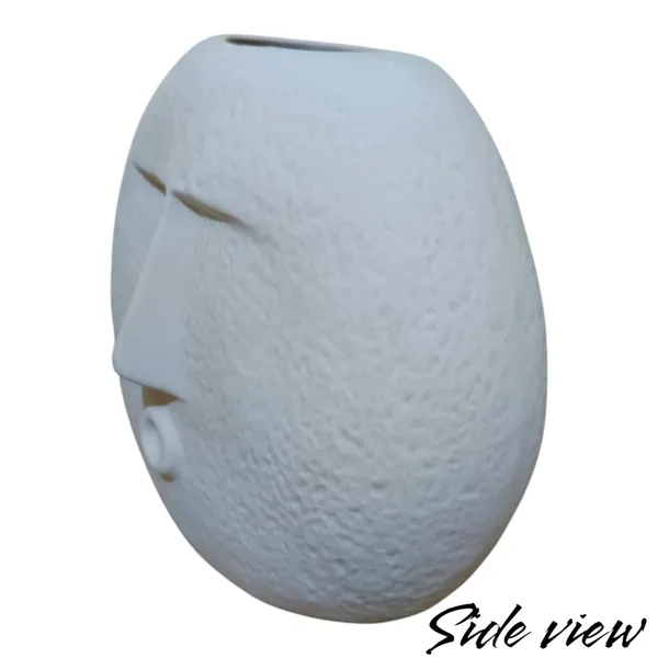 White_Flower_Pot_Vase_Decorative_Showpiece_Home_Office_Room_Decor_Ceramic_Pack_Of_2