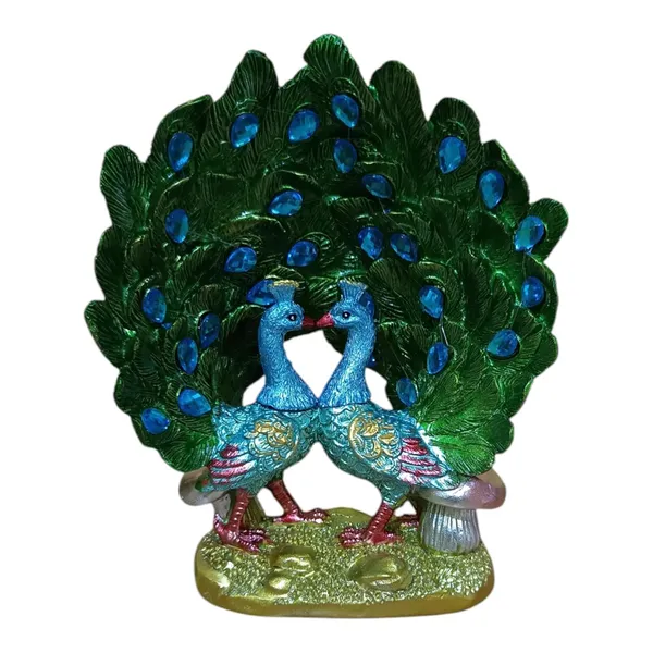 Multicolor_Marble_Handmade_Painted_Peacock_Statue