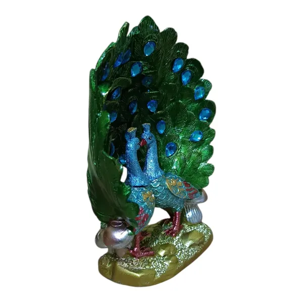 Multicolor_Marble_Handmade_Painted_Peacock_Statue