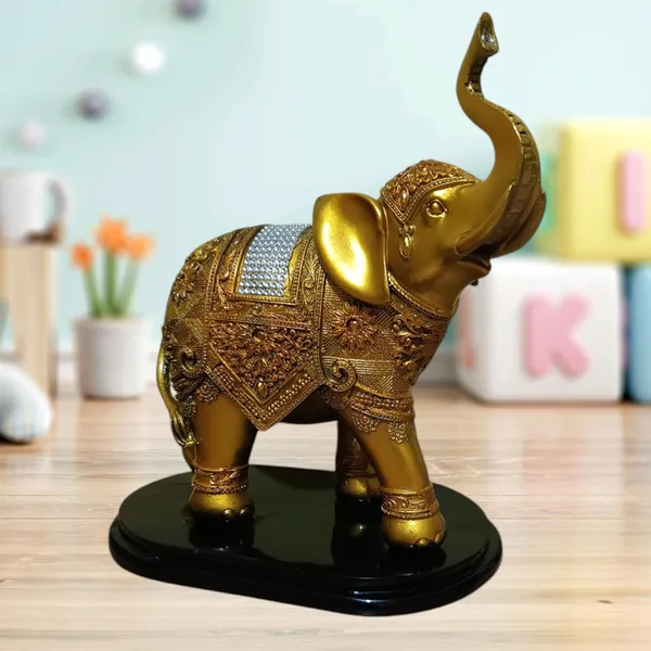 Golden_The_Spiritual_Living_Fengshui_Trunk_Up_Elephant_Couple_Statue_For_Good_Luck_Home_Decor_Showpiece_Figurine_Wildlife_Animal_Statue_Polyresin