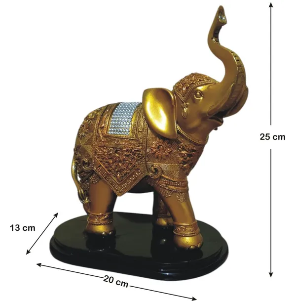 Golden_The_Spiritual_Living_Fengshui_Trunk_Up_Elephant_Couple_Statue_For_Good_Luck_Home_Decor_Showpiece_Figurine_Wildlife_Animal_Statue_Polyresin