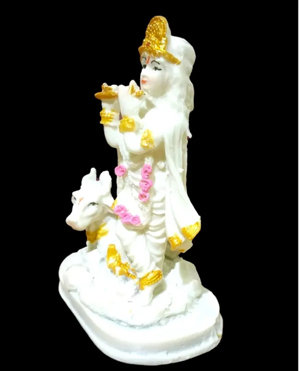 White_Krishna_Kanha_Gopala_Idol_Murti_Statue_Showpiece_Gift_For_Puja_Resin