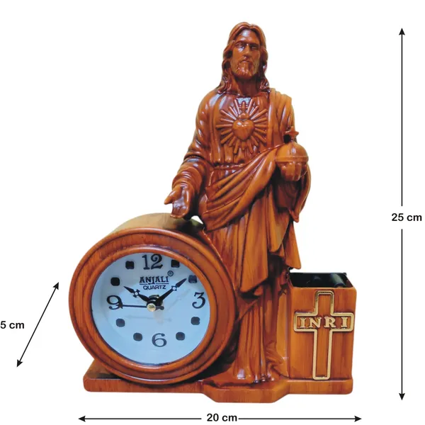 Jesus_Statue_And_Table_Clock_for_Home_Decor