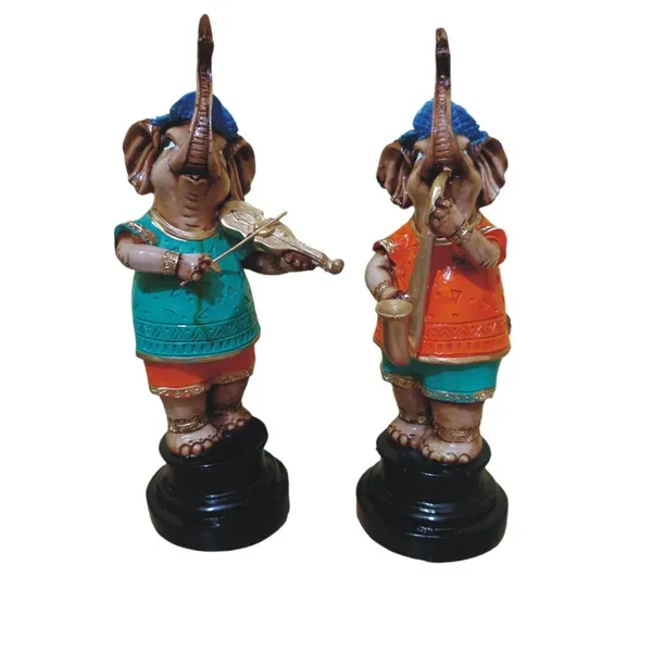 Multicolor_The_Spiritual_Living_Fengshui_Trunk_Up_Elephant_Couple_Statue_For_Good_Luck_Home_Decor_Showpiece_Figurine_Wildlife_Animal_Statue_Polyresin_Pack_Of_2