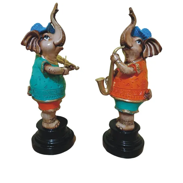 Multicolor_The_Spiritual_Living_Fengshui_Trunk_Up_Elephant_Couple_Statue_For_Good_Luck_Home_Decor_Showpiece_Figurine_Wildlife_Animal_Statue_Polyresin_Pack_Of_2