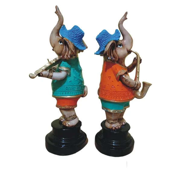Multicolor_The_Spiritual_Living_Fengshui_Trunk_Up_Elephant_Couple_Statue_For_Good_Luck_Home_Decor_Showpiece_Figurine_Wildlife_Animal_Statue_Polyresin_Pack_Of_2