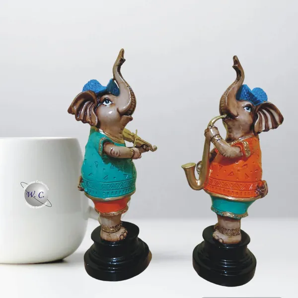 Multicolor_The_Spiritual_Living_Fengshui_Trunk_Up_Elephant_Couple_Statue_For_Good_Luck_Home_Decor_Showpiece_Figurine_Wildlife_Animal_Statue_Polyresin_Pack_Of_2