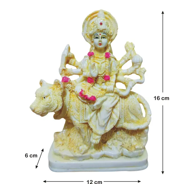 Durga_Mata_Devi_With_Lion_Idol_Murti_Statue_Spiritual_Pooja_Figurine_Worship