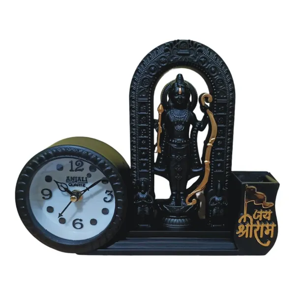 Multicolor_Ram_Lala_Idol_Murti_Statue_With_Table_Clock_Pen_Stand_Holder_Decorative_Showpiece_Plastic