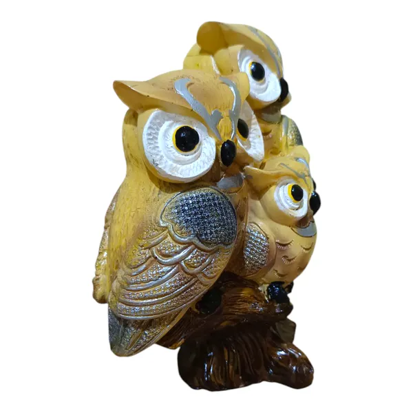 Owl_Family_Statue_Fengshui_Gift_Item_Home_Decor