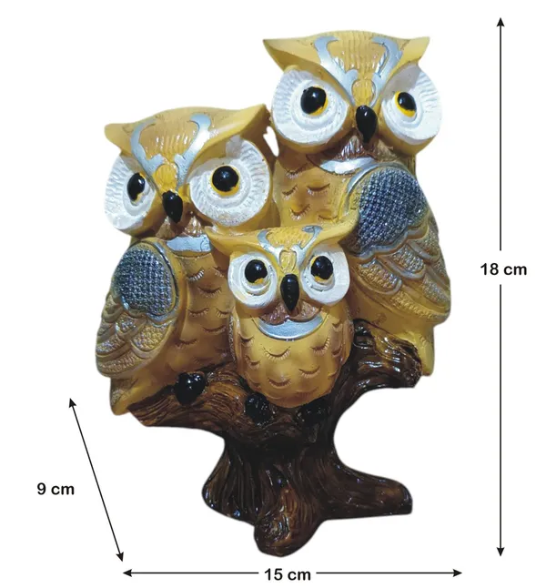 Owl_Family_Statue_Fengshui_Gift_Item_Home_Decor
