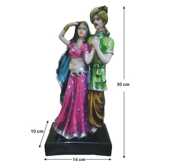 Multicolor_Resin_Portable_Lightweight_Handmade_Washable_Painted_Couple_Statue
