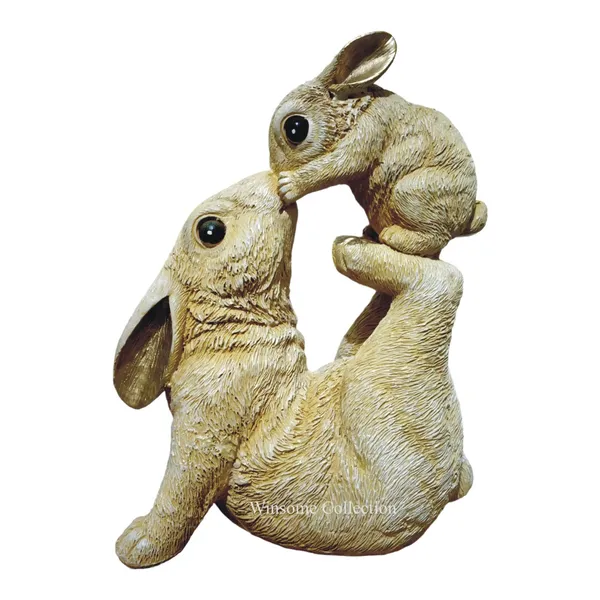 Rabbit_Mumma_Baby_Statue_Decorative_Showpiece_Gift_Item