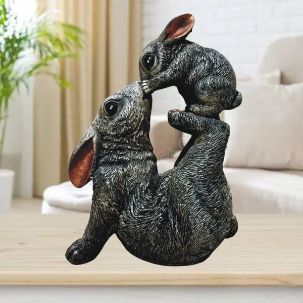 Rabbit_Mother_Baby_Child_Mumma_Statue_Decorative_Showpiece_Gift_Item_For_Home_Office_Decor_Fengshui_Gift_Item