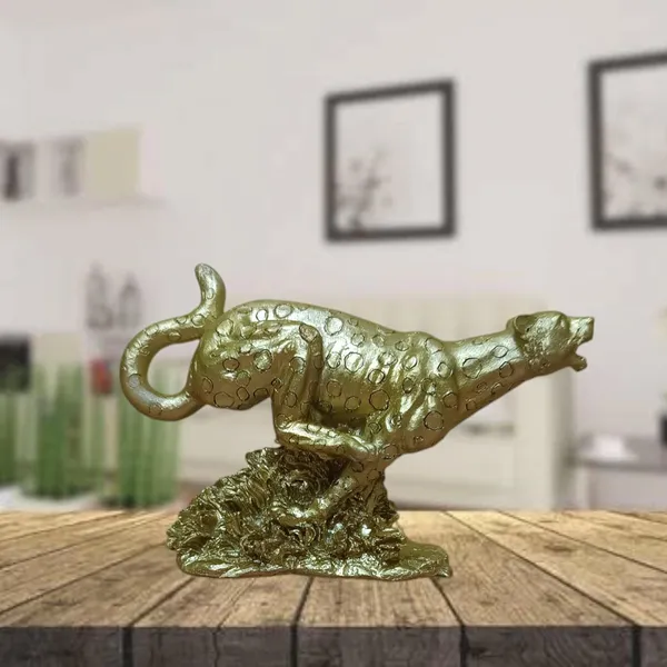 Golden_Resin_Portable_Lightweight_Handmade_Painted_Leopard_Statue