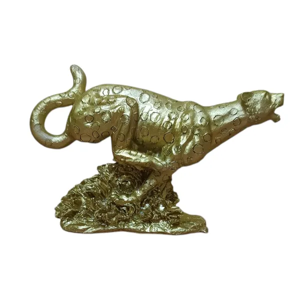 Golden_Resin_Portable_Lightweight_Handmade_Painted_Leopard_Statue