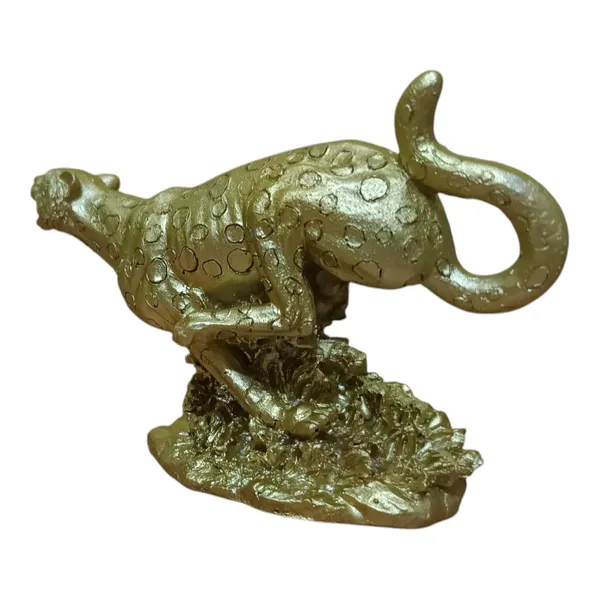 Golden_Resin_Portable_Lightweight_Handmade_Painted_Leopard_Statue