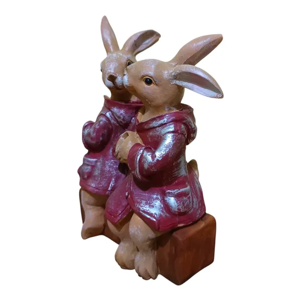 Rabbit_Couple_Statue_Animal_Figurine_Fengshui_Gift_Item_Showpiece_Polyresin