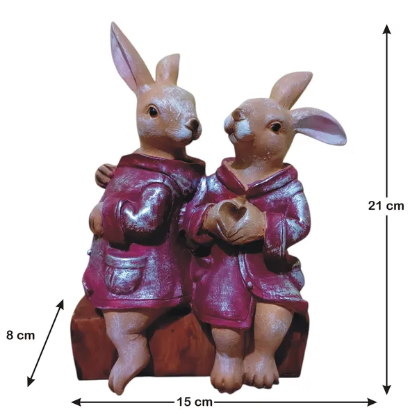 Rabbit_Couple_Statue_Animal_Figurine_Fengshui_Gift_Item_Showpiece_Polyresin