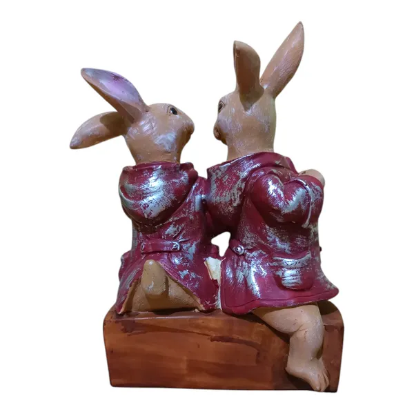 Rabbit_Couple_Statue_Animal_Figurine_Fengshui_Gift_Item_Showpiece_Polyresin