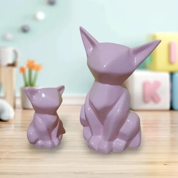 Multicolor_Mumma_And_Baby_Statue_Mother_Child_Cat_Animal_Figurine_Showpiece_Home_Decor_Ceramic_Pack_Of_2