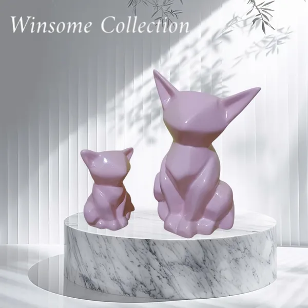 Multicolor_Mumma_And_Baby_Statue_Mother_Child_Cat_Animal_Figurine_Showpiece_Home_Decor_Ceramic_Pack_Of_2