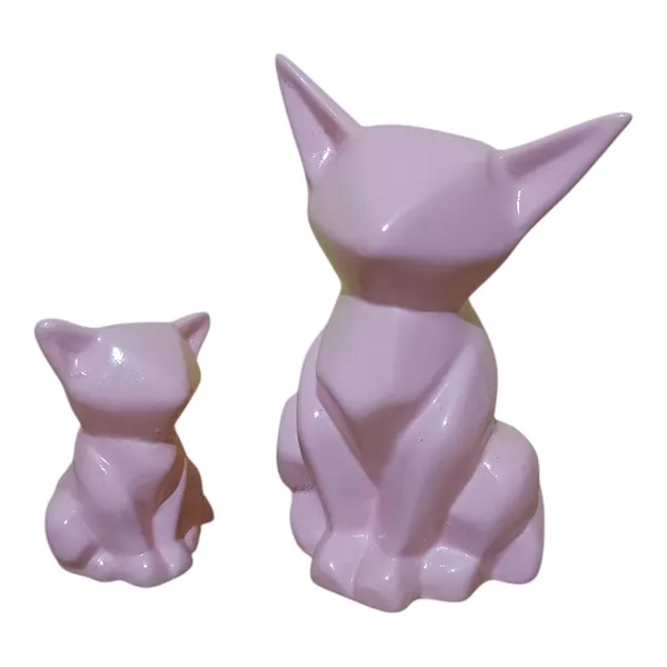 Multicolor_Mumma_And_Baby_Statue_Mother_Child_Cat_Animal_Figurine_Showpiece_Home_Decor_Ceramic_Pack_Of_2