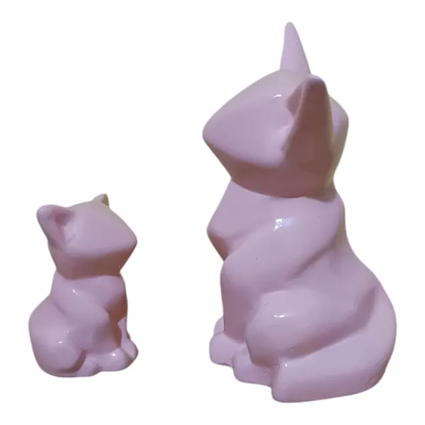 Multicolor_Mumma_And_Baby_Statue_Mother_Child_Cat_Animal_Figurine_Showpiece_Home_Decor_Ceramic_Pack_Of_2