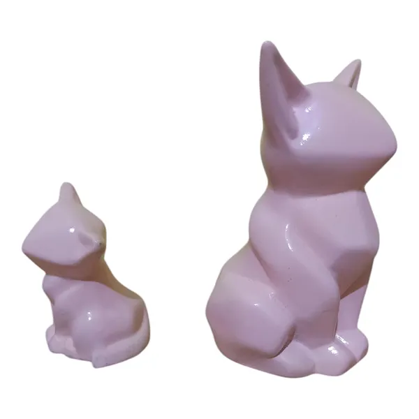 Multicolor_Mumma_And_Baby_Statue_Mother_Child_Cat_Animal_Figurine_Showpiece_Home_Decor_Ceramic_Pack_Of_2