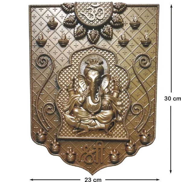 Copper_Ganesha_Ganpati_Wall_Hanging_Art_Sculpture_Decor_Home_Office_Decor_Fiber_Pack_Of_1