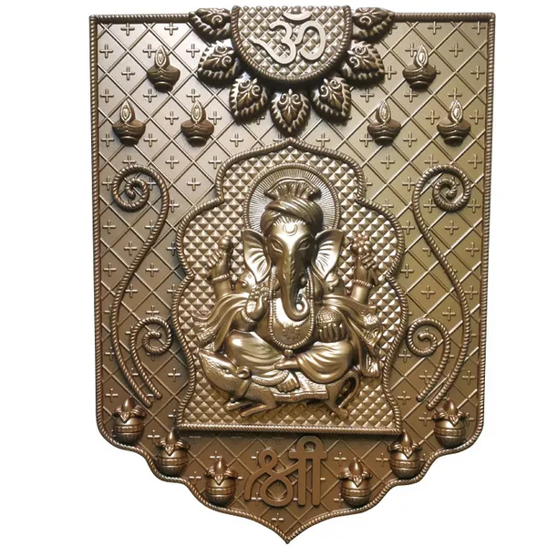 Copper_Ganesha_Ganpati_Wall_Hanging_Art_Sculpture_Decor_Home_Office_Decor_Fiber_Pack_Of_1