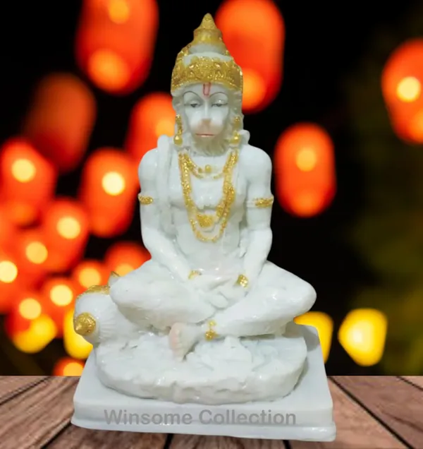 White_Hanuman_Bajrangbali_Murti_Idol_Statue_For_Puja_Ghar_Home_Decor_Marble_Dust