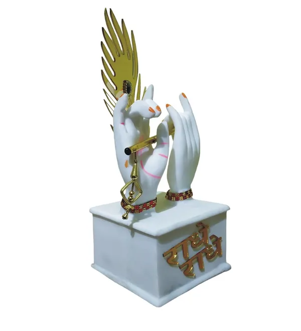 Krishna_Ji_Hand_with_Flute_Home_Decoration_Showpiece_White_Krishna_Hand_Statue_with_Flute_Morpankh_for_Gift_Home_Interior_Living_Room_Bedroom_Temple_Office_Decor
