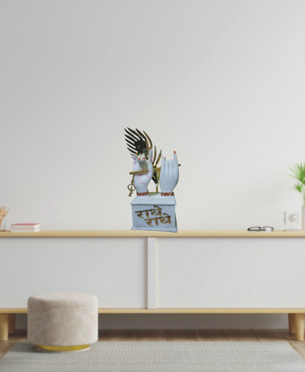 Krishna_Ji_Hand_with_Flute_Home_Decoration_Showpiece_White_Krishna_Hand_Statue_with_Flute_Morpankh_for_Gift_Home_Interior_Living_Room_Bedroom_Temple_Office_Decor