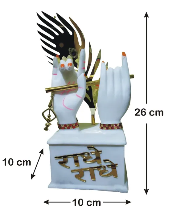 Krishna_Ji_Hand_with_Flute_Home_Decoration_Showpiece_White_Krishna_Hand_Statue_with_Flute_Morpankh_for_Gift_Home_Interior_Living_Room_Bedroom_Temple_Office_Decor