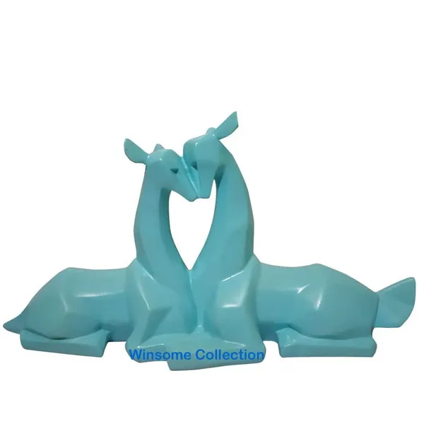 Light_Blue_Deer_Couple_Statue_Decorative_Showpiece_Animal_Figurine_Statue_For_Home_Decor_Living_Room__Pack_Of_1