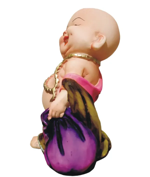 Laughing_Buddha_Statue_Multicolor_Resin_Handmade_Textured