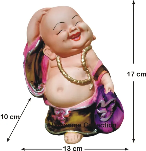 Laughing_Buddha_Statue_Multicolor_Resin_Handmade_Textured