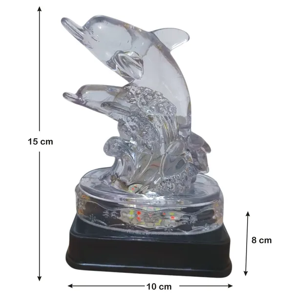 Winsome_Collection_Dolphin_Statue_with_Led_light