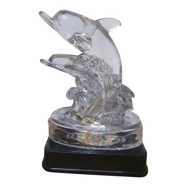 Winsome_Collection_Dolphin_Statue_with_Led_light