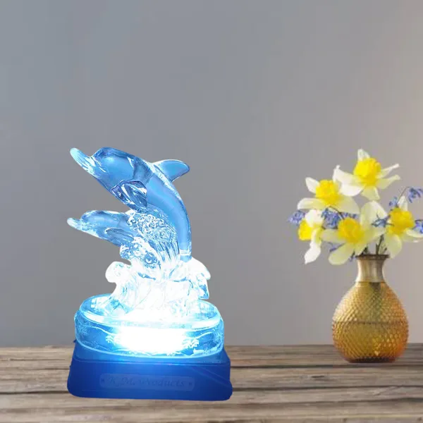 Winsome_Collection_Dolphin_Statue_with_Led_light