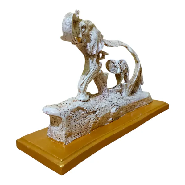 Elephant_on_Wooden_Resin_Base_|_Handicraft_|_Showpiece_|_Animal_Figurines