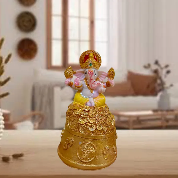 Winsome_Collection_Ganesha_On_Coin_Idol_Murti