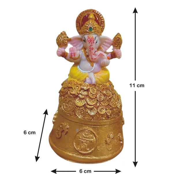 Winsome_Collection_Ganesha_On_Coin_Idol_Murti