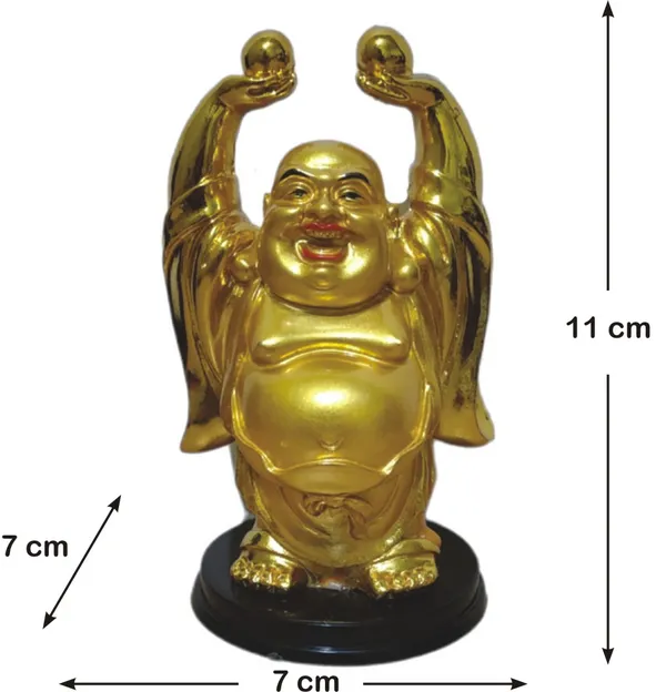 Winsome_Collection_Golden_Laughing_Buddha_Idol_Statue