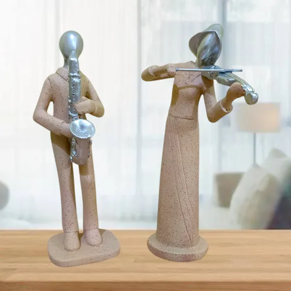 Winsome_Collection_Musician_Figurine_Set,_Decorative_Resin_Statues,_Saxophone_and_Violin_Players,_Pack_of_2,_Handmade_Art_Deco_Style